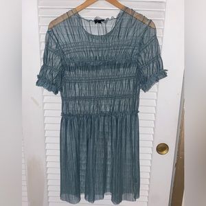 Topshop tulle tunic dress
